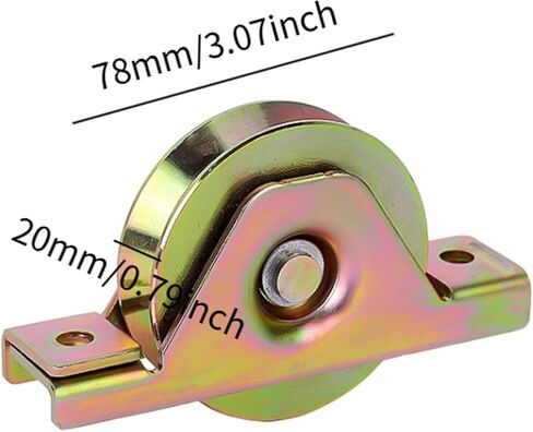 V Groove Wheel Caster for Sliding Gate with Easy Setup for Industrial Rail, Colorful 80mm in Kuwait