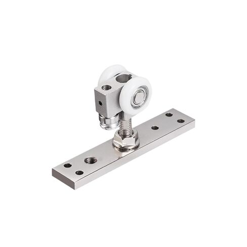 Folding Door Hanging Wheel -Sliding Door Silent Universal Hanging Wheel with Buffer, Heavy-Duty Pulley for Suspension(Round Whell-White) in Kuwait