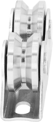 Garosa V Shaped Groove Wheel with Bracket, 45 Steel Double Wheel 48mm for Inverted Track Rolling Sliding Gate in Kuwait
