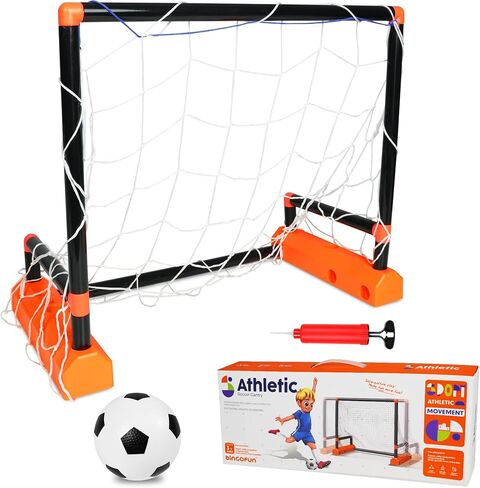 Motorized Moving Soccer Goal for Kids Ages 3-10 – Indoor/Outdoor Interactive Toy with Electric Sliding Goal, Active Play, Christmas Stocking Stuffers in Kuwait