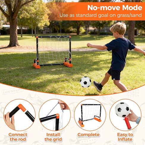 Motorized Moving Soccer Goal for Kids Ages 3-10 – Indoor/Outdoor Interactive Toy with Electric Sliding Goal, Active Play, Christmas Stocking Stuffers in Kuwait