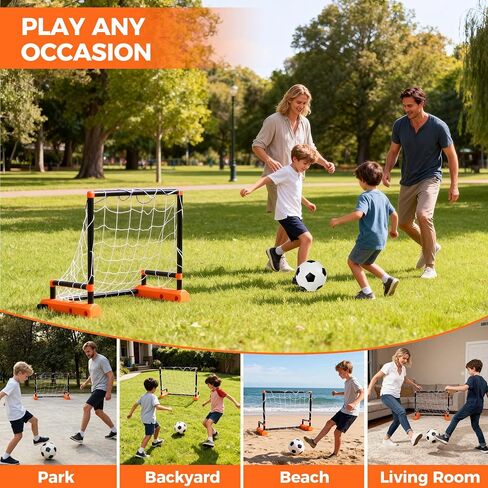 Motorized Moving Soccer Goal for Kids Ages 3-10 – Indoor/Outdoor Interactive Toy with Electric Sliding Goal, Active Play, Christmas Stocking Stuffers in Kuwait