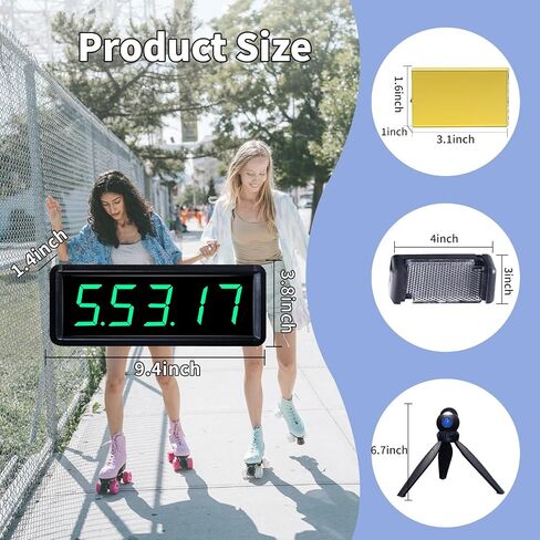 Laser Timer for Sprints,Stopwatch for Track 40 60 Yard Dash,Electronic Stopwatch for Running,Football,Track & Field Speed Training, Battery Powered Race Timer in Saudi Arabia
