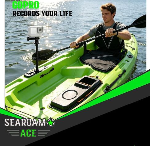 Universal Marine Boat Phone Mount for Action Camera, Kayak Phone Holder with Flexible Gooseneck, Anti-Lost Lanyard, 360 Adjustable Phone Cradle for Fishing Boats, Canoe in Saudi Arabia