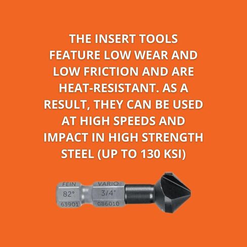 Fein Vario Tapper Countersink - 1" - High-Speed, Durable Titanium Coating - TiAIN (Titanium-Aluminum-Nitride) Coating - 63901087010 in Saudi Arabia