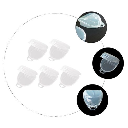 Tofficu 5pcs Denture Storage Boxes for Braces and Dentures, Portable Pp Tooth Guard Containers, Easy to Carry and Keep Braces Safe and Clean, for Travel and Business Use in Kuwait