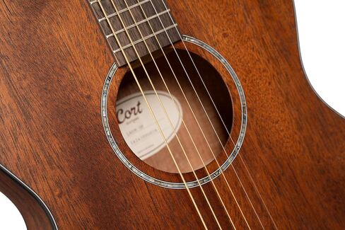 Cort L60MOP Luce 60 Mahogany OM Solid Top Acoustic Guitar, Open Pore in Saudi Arabia