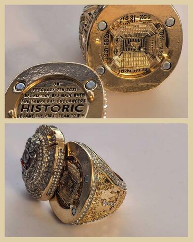 Rare Legacy New England Rugby 2001 03 04 14 16 18 2020TB 7Times 12# Championship Ring Set- High-Level Transparent Sandalbox Silver Plated • Museum-Grade Replica Display Adult in Kuwait