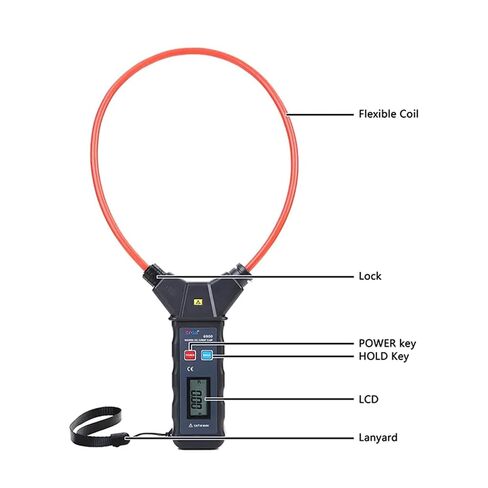 ETCR6900 الرقمية المرنة لفائف التيار المشبك متر مقياس التيار الكهربائي AC 0.00A-9999A مع Φ200 مم / Φ7.9 بوصة لفائف القطر أمبير تسرب التيار المشبك متر مع وظيفة عقد الذروة in Kuwait