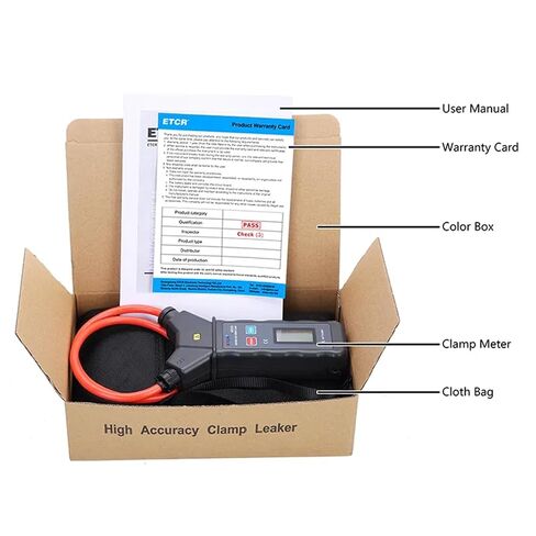 ETCR6900 الرقمية المرنة لفائف التيار المشبك متر مقياس التيار الكهربائي AC 0.00A-9999A مع Φ200 مم / Φ7.9 بوصة لفائف القطر أمبير تسرب التيار المشبك متر مع وظيفة عقد الذروة in Kuwait