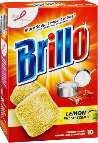 Brillo Heavy Duty For Multi-Purpose Steel Wool Pads 10 pk in Kuwait