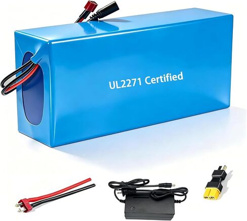 48V Ebike Battery 10Ah Lithium Battery Pack with 20A BMS Protection, 48V Battery for 250W 350W 500W 750W 1000W Electric Bike Motor with XT60/T Plug in Saudi Arabia