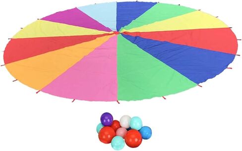 مظلة قوس قزح من harayaa Rainbow Parachute للأطفال من 6 إلى 8 سنوات in Kuwait