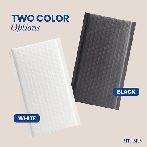 ALTERNIUM Bubble Mailers 4x7 Inch, 100-pack – Small Padded Shipping Envelopes, Self Seal Poly Bubble Mailers, Waterproof Lightweight Mailers for Jewelry, Trading Cards & Small Business - White in Kuwait