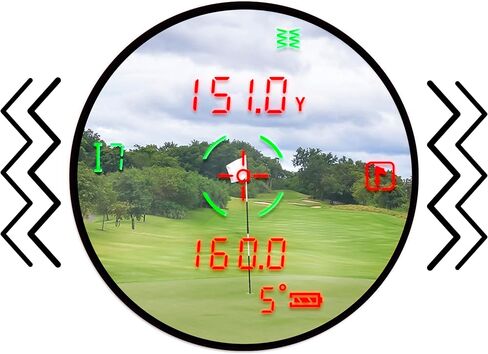 Callaway Pro XS+ Golf Laser Slope Rangefinder، مع شاشة OLED عالية الدقة، تكبير 7X in Kuwait