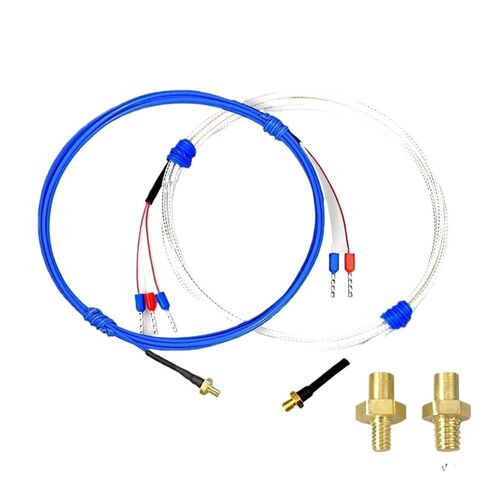 K/PT100 Type M3 M4 Copper Screw Thermocouple with 0.5/1/2M High Precision Waterproof PTFE Cable 3D Printer Temperature Sensor(K Type M3 1m) in Saudi Arabia