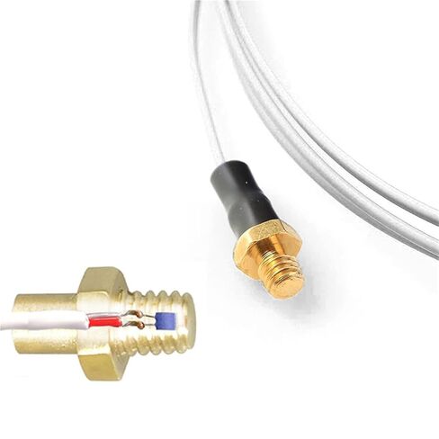 K/PT100 Type M3 M4 Copper Screw Thermocouple with 0.5/1/2M High Precision Waterproof PTFE Cable 3D Printer Temperature Sensor(K Type M3 1m) in Saudi Arabia