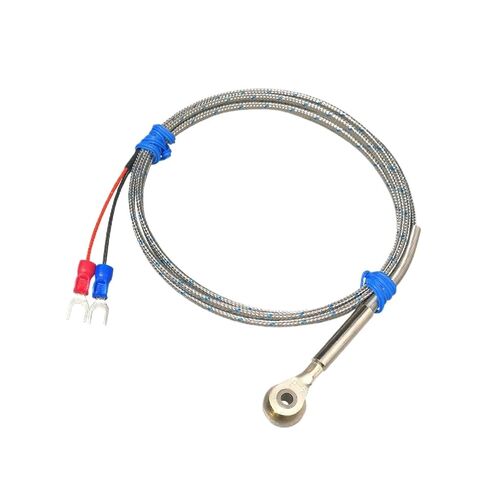 K J Type Hot Runner Thermocouple, Button Armored Probe, Mold Temperature Sensor, 0-800°C, 4.2mm Diameter(K-2m) in Kuwait