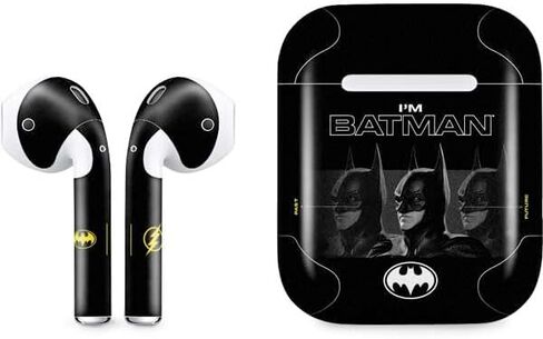 غلاف صوتي من Skinit متوافق مع Apple AirPods - مرخص رسميًا من DC Comics The Flash Movie: تصميم ملصق Flash in Kuwait