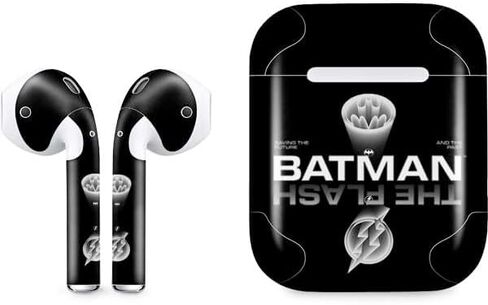 غلاف صوتي من Skinit متوافق مع Apple AirPods - مرخص رسميًا من DC Comics The Flash Movie: تصميم ملصق Flash in Kuwait