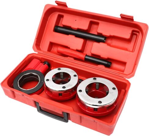 Workshop Tools Organized Storage Molded Handle Hand Pipe Threader with Case, 63 Type 7-Head Pipe Threader in Kuwait