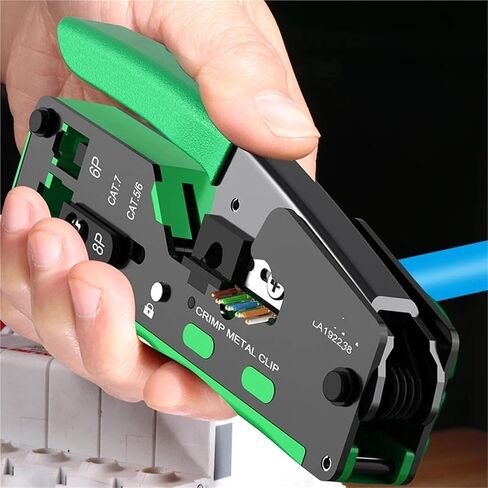 Perforated Network Clamp Network Cable Clamp Crimping Terminal Jack Professional 5 6 7 Class Broadband Universal in Kuwait