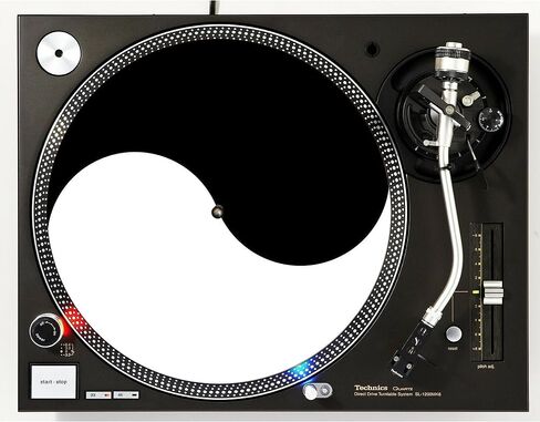 لوحة خدش DJ Zen #1 Ying Yang 1200 تذكارات من الفينيل مقاس 12 بوصة بساط زلة قرص دوار سجادة طبق DJ x1 in Kuwait