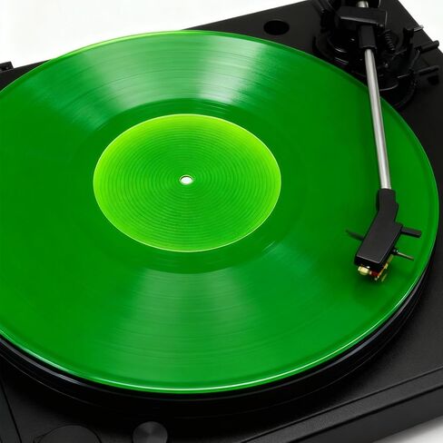 NICENEEDED Acrylic Turntable Mat for Vinyl Player, 12" Slip Mat Anti-Static Record Player Accessory for Vinyl Records, Green in Kuwait