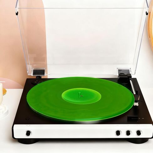 NICENEEDED Acrylic Turntable Mat for Vinyl Player, 12" Slip Mat Anti-Static Record Player Accessory for Vinyl Records, Green in Kuwait