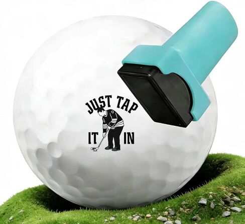 Golf Ball Stamp and Golf Ball Marker, Reusable Golf Ball Marking Tool to Identify Golf Balls, Ideal Gift for Golfers, Dads, Retirement in Kuwait