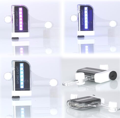 مصابيح LED لعجلة الدراجة، مصابيح LED مقاومة للماء مع 30 نمطًا ومستشعر حركة، ملحقات إطارات الدراجة سهلة التركيب للركوب الليلي in Kuwait