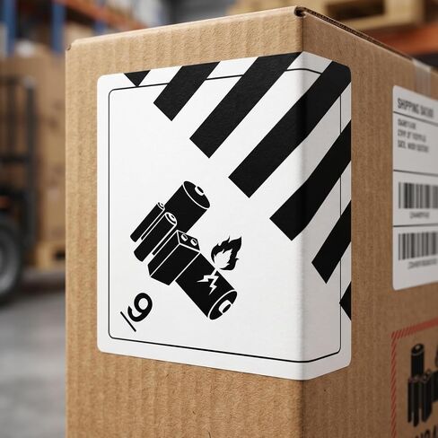 4 x 4 Inches Class 9 Hazard Lithium Battery Labels 500 PCS Waterproof Warning Stickers Battery Transport Safety Labels in Kuwait
