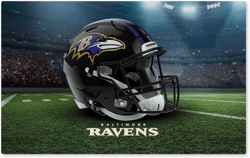سجادة Northwest The Company NFL Baltimore Ravens قابلة للغسل، 20 بوصة × 32 بوصة، منظر طبيعي، ألوان الفريق in Kuwait