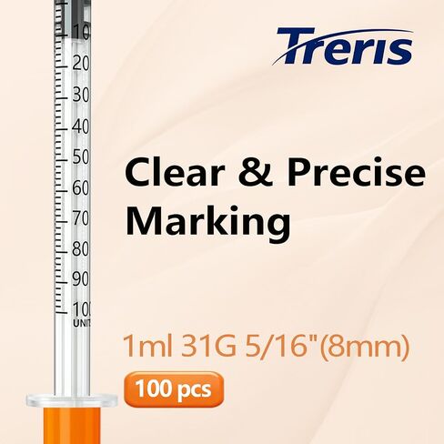 1ml/cc 30G 5/16 Inch 8mm, Lab Tools Individually Wrapped 100 Pack in Kuwait