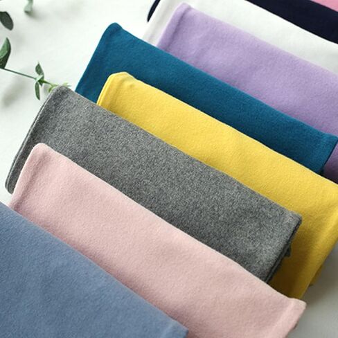 Moonker Kids Girls Long Sleeve Blouses High Neck Crewneck Solid Color Autunm Cotton Tops Soft Comfy Cute Solid Shirts Youth in Kuwait