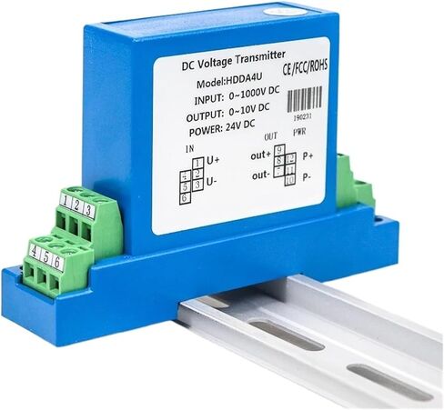 1pcs DC/AC Voltage Transmitter 500v ac 0-1500Vac to 0-20ma 4-20mA 0-10V Relay Voltage transducer Sensor(0-75MV in_DC in_24V DC) in Kuwait