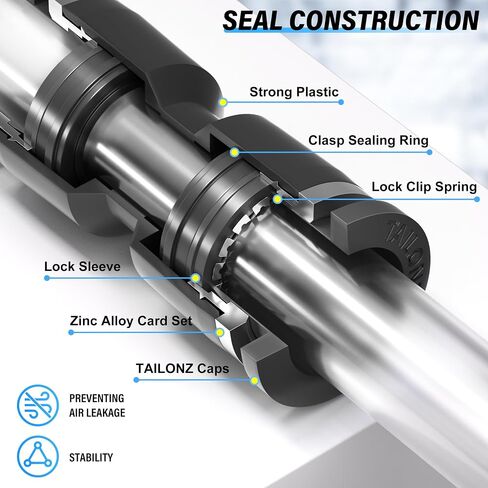 TAILONZ PNEUMATIC ذكر الكوع 6 مم أنبوب OD x M5 خيط 90 دفع لتوصيل التركيبات PL6-M5 (عبوة من 10) in Kuwait