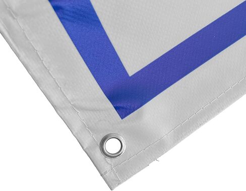 Motorsport 67.5" x 28" Wall Garage Banner Early 80s Style 3-Color Blue Logo for Ford Mustang in Kuwait