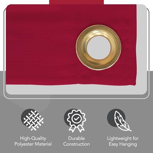 Indiana Hoosiers College Sports Printed Polyester Banner - NCAA Licensed - Hanging Graduation Decoration - School Banner (Red, White) (2' x 6') in Kuwait