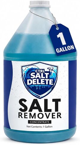 مزيل الملح البحري CTRL+SALT+DELETE، منظف القوارب ومركز تنظيف المحرك، 1 جالون، يزيل الملح من القوارب والمقطورات والمركبات ومعدات الصيد ومعدات الغوص والمزيد in Kuwait