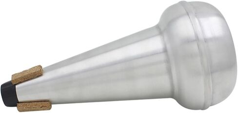 Housoutil Tenor Slide Trombone Mute in Silver Aluminum Alloy with Superb Workmanship for Intonation Control, Trombone Instrument Accessory for Practice and Performance in Kuwait