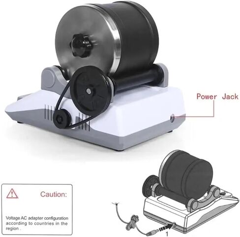 Faceting Machine, Rock Tumbler Professional Electric Gemstones Polisher DIY Stone Polishing Toy in Kuwait
