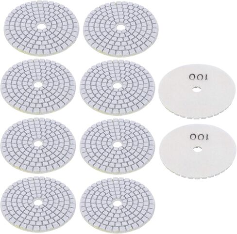 Diamond POLISHING Pads 10PCS Buffing Concrete Stones 100 MESH for Marble in Kuwait