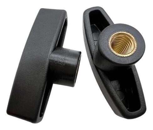 2/5pcs M6 M8 M10 Slotted Hand Nut Bakelite Brass Core Knob Internal Thread Fastening Handle T-Shaped Handle for Mechanical Equipment(2PCS M8) in Saudi Arabia