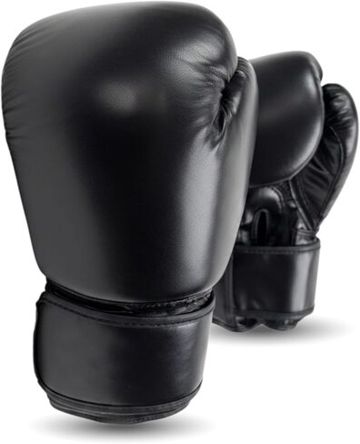 Wellforge Boxing Gloves 10oz/12oz for Training – Durable Premium Synthetic Leather Gloves with Pre-Molded Foam Padding and Secure Wrist Support for Sparring & Workouts in Kuwait