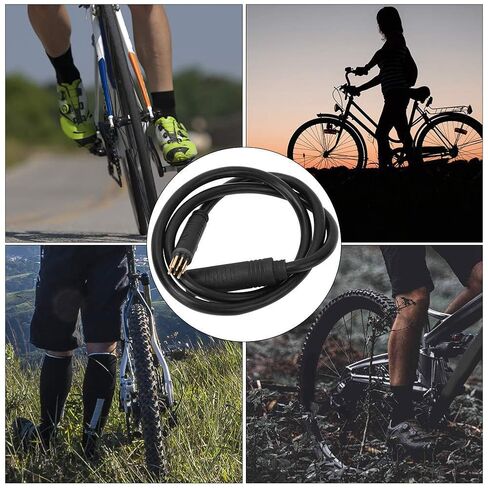 9 Pin E-Bike Motor Extension Cable, Female to Male Wheel Motor Extension Cable, Waterproof Electric Bike Wire, 1.5x600mm E-Bike Cable Conversion Kit for Marine Boats, Trucks, Caravan in Kuwait