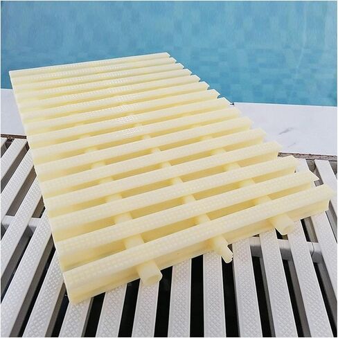 Swimming Pool Grates,Durable Swimming Pool Drainage Grating Cover - 2pcs ABS Plastic Overflow Grate Strip for Indoor/Outdoor Water Drainage, 25x100CM Pool Floor Accessory in Kuwait