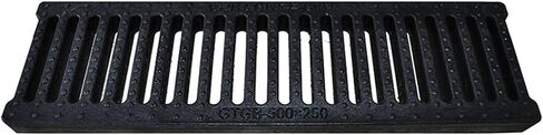 Drain Covers Outdoor Cut to Size, Garden Downpipe Drainage Trench Cover/Black Grate Kit Floor Gratings Plate with Holes, Yard Driveways Kitchen Rain System (Color : L W H, Size in Kuwait