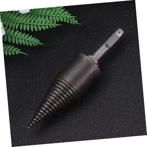 Wood Splitting Drill Bit with Triangle Handle 5.51In Anti-Skid Groove Firewood Chopping Tool for Household Efficient Wood Splitting in Saudi Arabia