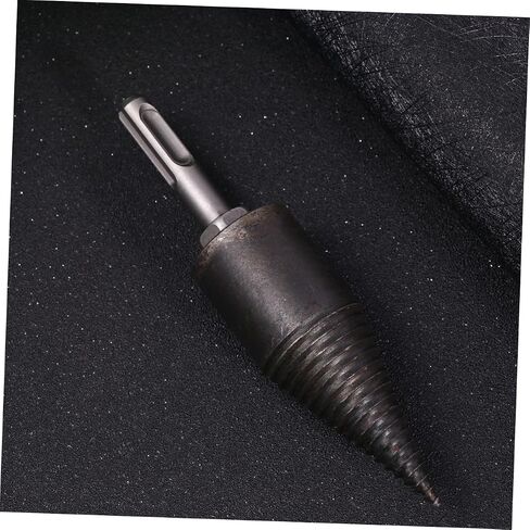 Wood Splitting Drill Bit with Triangle Handle 5.51In Anti-Skid Groove Firewood Chopping Tool for Household Efficient Wood Splitting in Saudi Arabia